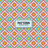 Seamless pattern with geometric tile vector