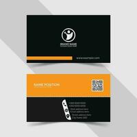 Modern creative simple and clean business card or Visiting card template design. with mockup vector