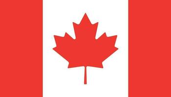 Canada flag icon in flat style. Canadian national sign vector illustration. Politic business concept.