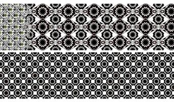 Black and white pattern style vector