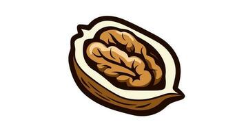 Wondrous Nut of Nature Exploring the Symbolism of the Walnut Icon vector