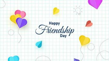 Friendship Day Banner Design in Editable Format vector