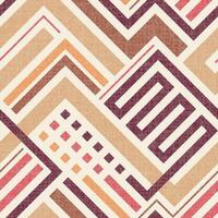 TEXTURED BEIGE PINK VECTOR SEAMLESS BACKGROUND WITH MULTICOLORED GEOMETRIC SHAPES