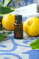 Bergamot essential oil photo