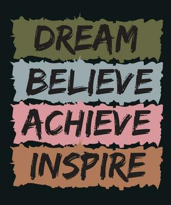 Motivational and inspirational quotes lettering text effect typography dark  t shirt design on black background