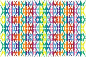 Ethnic zigzag pattern in retro colors, Aztec style seamless vector background