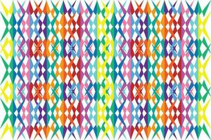 Ethnic zigzag pattern in retro colors, Aztec style seamless vector background