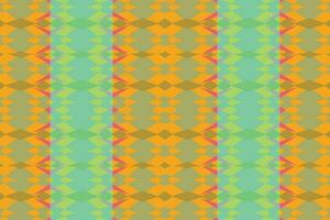 Ethnic zigzag pattern in retro colors, Aztec style seamless vector background