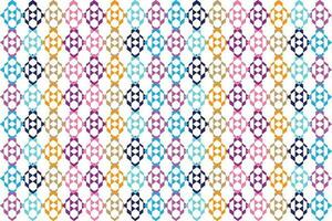 Ethnic zigzag pattern in retro colors, Aztec style seamless vector background