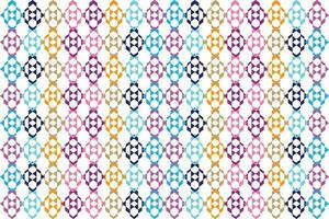 Ethnic zigzag pattern in retro colors, Aztec style seamless vector background