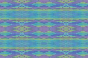 Ethnic zigzag pattern in retro colors, Aztec style seamless vector background