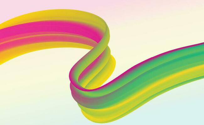 Fluid flow background. Fluid wave pattern. Summer poster. Colorful gradient. Abstract cover. Liquid wave. Vibrant color.