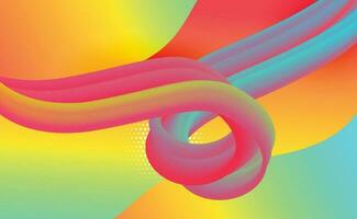 Fluid background. Liquid color. Abstract colorful gradient. Dynamic 3d flow wave. Fluid abstract design. vector