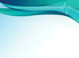 medical and healthcare with heart beat technology abstract technology background. vector