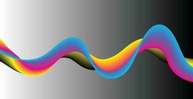 Fluid background. Liquid color. Abstract colorful gradient. Dynamic 3d flow wave. Fluid abstract design. vector