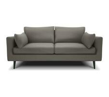 3d realistic vector gray sofa, couch on a white background. Isolated.