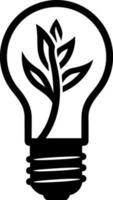 Eco light bulb with tree inside icon vector illustration icon flat style isolate on background