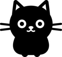 linda gato icono vector ilustración icono plano estilo aislar en antecedentes