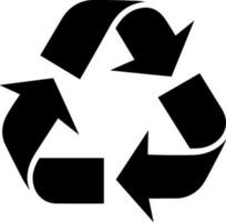 reciclar, reutilizar, reciclaje icono vector ilustración icono plano estilo aislar en antecedentes