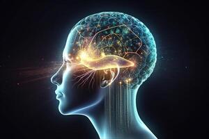 Unlocking the Mysteries of the Mind Exploring the Connection Between Meditation, Esotericism, and the Glowing Neurons of the Brain, photo