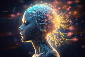 Unlocking the Mysteries of the Mind Exploring the Connection Between Meditation, Esotericism, and the Glowing Neurons of the Brain, photo
