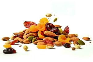 Dry fruits created with Generative Al technology photo