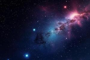 Boundless space backdrop enhanced by the telescope's elegant silhouette photo