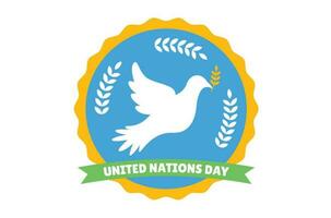 illustration International Day of United Nations vector illustration