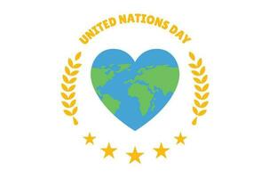 illustration International Day of United Nations vector illustration