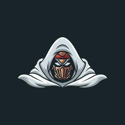 mascot logo, gaming badge, fighter mascot logo.