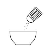 Flavoring flat vector style icon. Cooking and kitchen icon for websites, web design, mobile app.