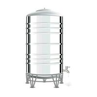 realista inoxidable acero agua tanques para casas a bebida y utilizar casa elementos aislado en blanco antecedentes. vector ilustración eps 10
