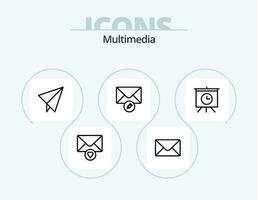 Multimedia Line Icon Pack 5 Icon Design. . note. preferences vector