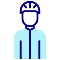 cyclist avatar vector colored icon