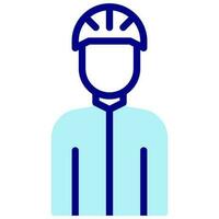 cyclist avatar vector colored icon