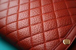 Luxurious leather against a clean, understated background photo