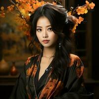 Asian beauty women model photo