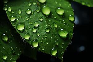 Raindrops create a splashy background for the umbrella in rainy weather photo