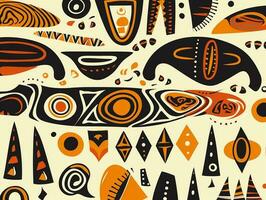 African caltural pattern photo