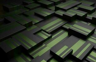 Abstract realistic cube background. 3d render photo