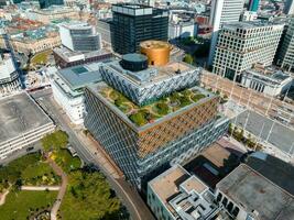 Aerial view of the library of Birmingham, Baskerville House, Centenary Square photo