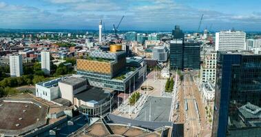 Aerial view of the library of Birmingham, Baskerville House, Centenary Square photo