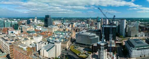 Aerial view of the eBirmingham city center. photo