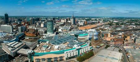 View of the skyline of Birmingham, UK including The church of St Martin photo