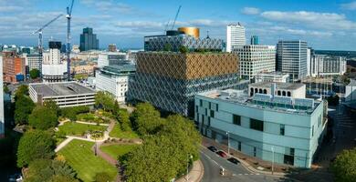 Aerial view of the library of Birmingham, Baskerville House, Centenary Square photo