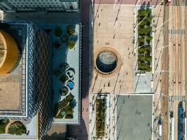 Aerial view of the library of Birmingham, Baskerville House, Centenary Square photo