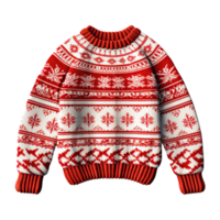 Christmas ugly sweater isolated. Illustration AI Generative png