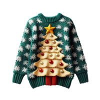 Navidad feo suéter aislado. ilustración ai generativo png