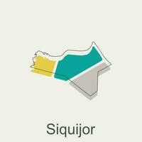 Map of Siquijor modern design, Philippines map illustration vector Design Template