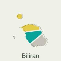 Map of Biliran modern design, Philippines map illustration vector Design Template